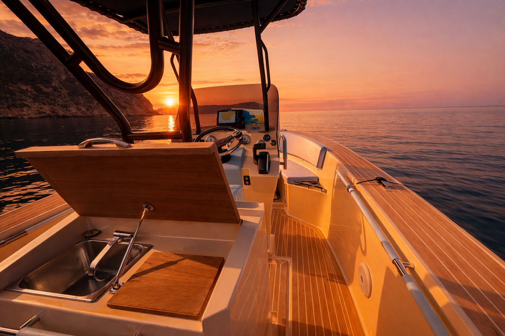 6. Motor Premium Sunset Experience Boat in Mallorca, Boat Tour, Port of Andratx, Mallorca, photo 3