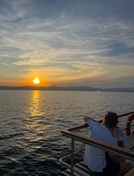 Sunset boat trip in Mallorca with Sa Calma Boats.